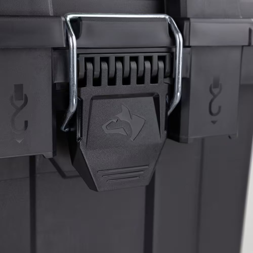 36.5 In. Black Heavy Duty Large Rolling Toolbox with Tool Tray and Keyed Lock