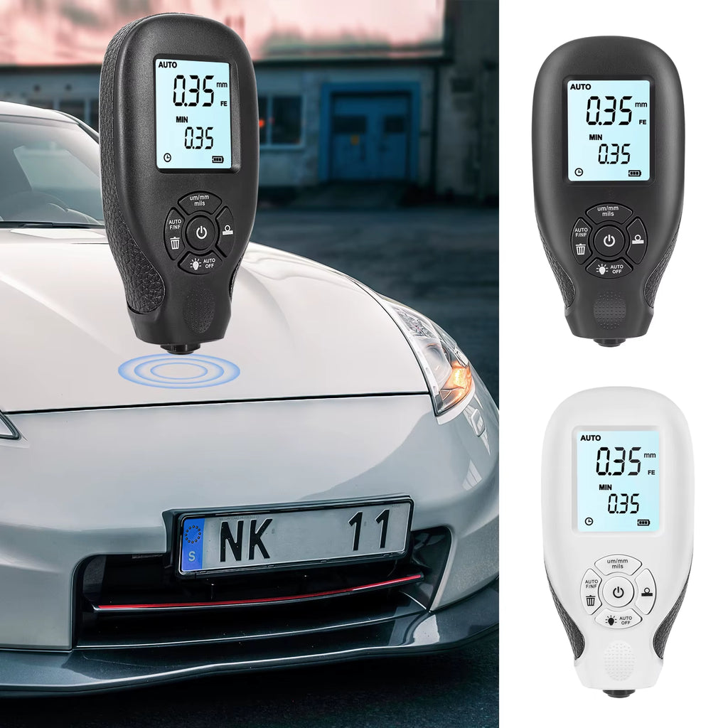 HW-300 Car Paint Thickness Gauge 0-2000UM Fe & Nfe Film Coating Automatic Thickness Tester Manual Auto Paint Tools