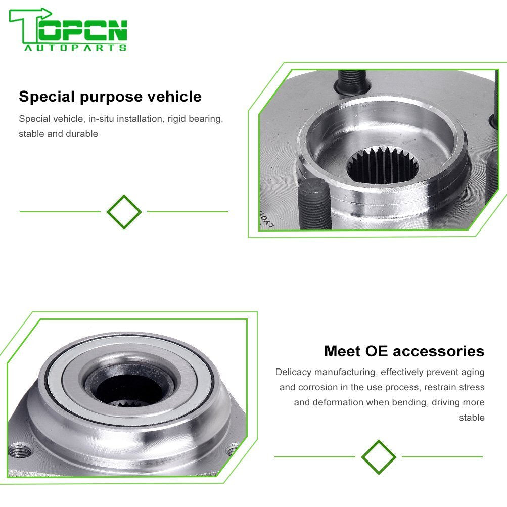 1Pcs Front Wheel Bearing & Hub Assemblyjeep Grand Cherokee Laredo Limited 99-04