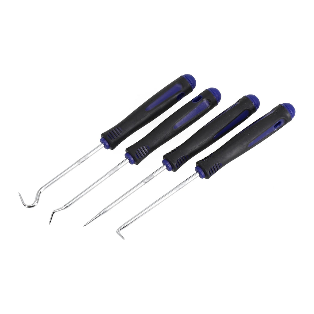4Pcs Car Vehicle Oil Seal Screwdrivers Pick and Hook Set Car Auto Oil Seal O-Ring Seal Gasket Pick Puller Remover Fit