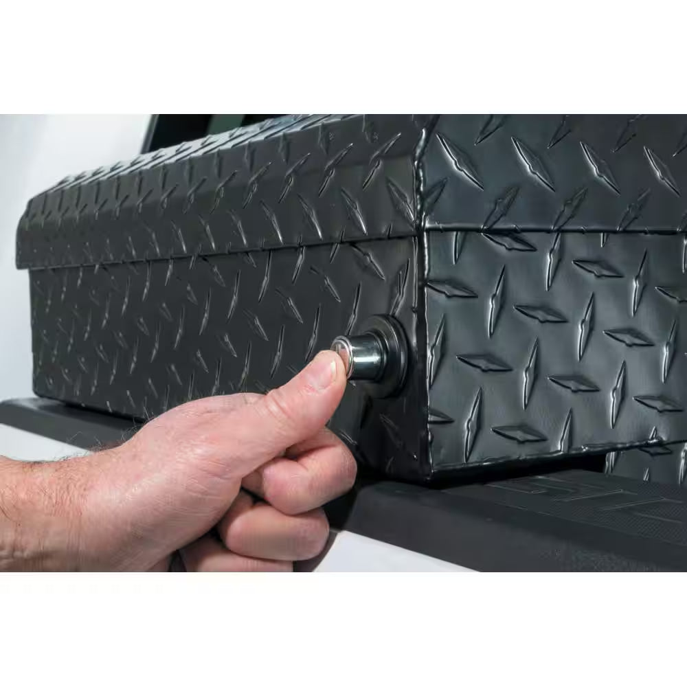 71.36 In. Matte Black Aluminum Full Size Crossbed Truck Tool Box