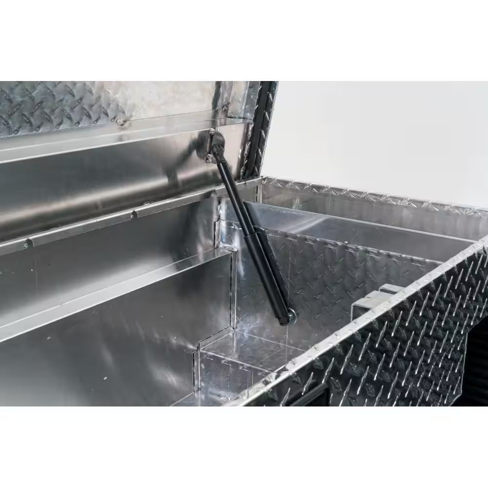61.86 In. Diamond Plate Aluminum Low Profile Mid-Size Crossbed Truck Tool Box