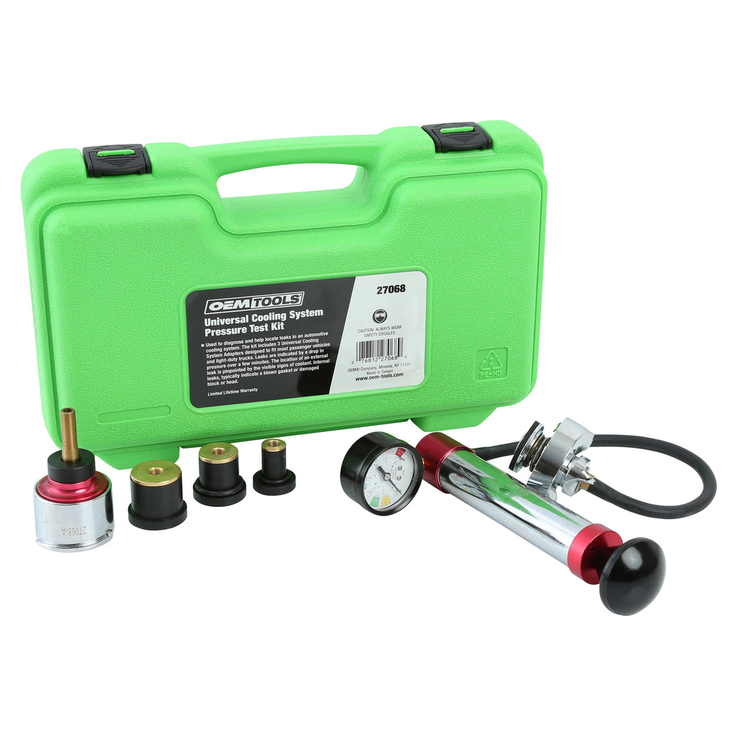 Cooling System Pressure Test Kit Universal with Adapters &Case