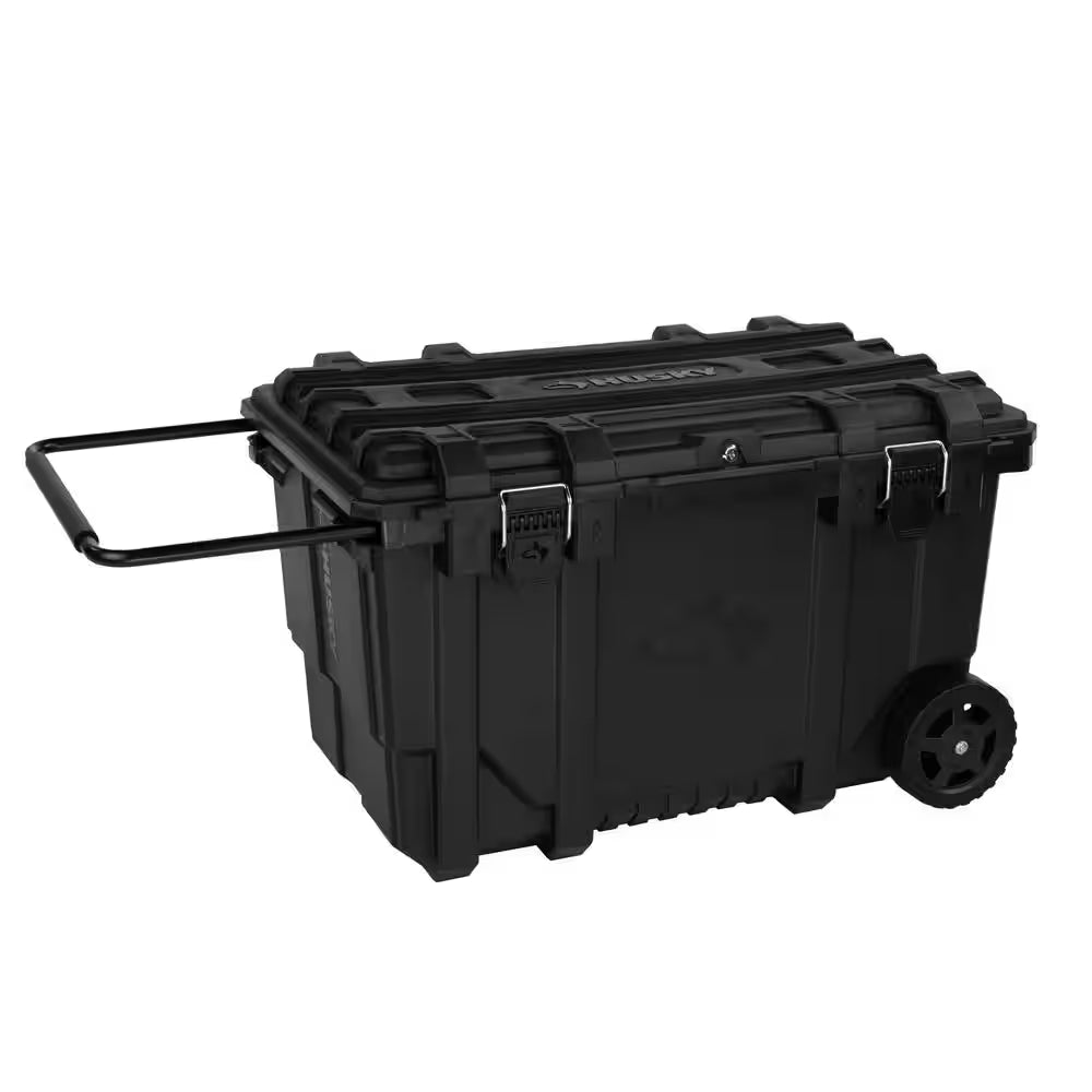 36.5 In. Black Heavy Duty Large Rolling Toolbox with Tool Tray and Keyed Lock