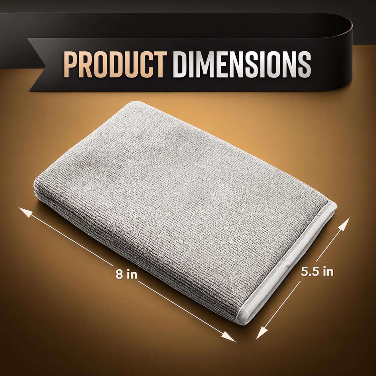 2-PC Medium Fine Clay Mitt Auto Detailing | Reusable, Scratch Free & Easy-Glide Clay Bar Mitt for Detailing | Clay Towel Gloves to Removes Sap/Tar/Contaminants | Safe on Paint, Glass & Wheels