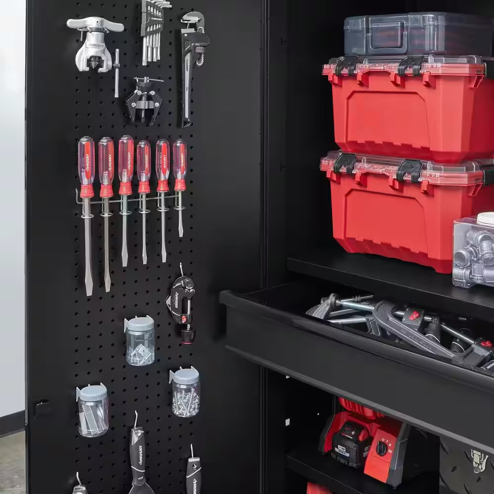 Extra Wide Heavy Duty 20-Gauge Steel Freestanding Garage Cabinet