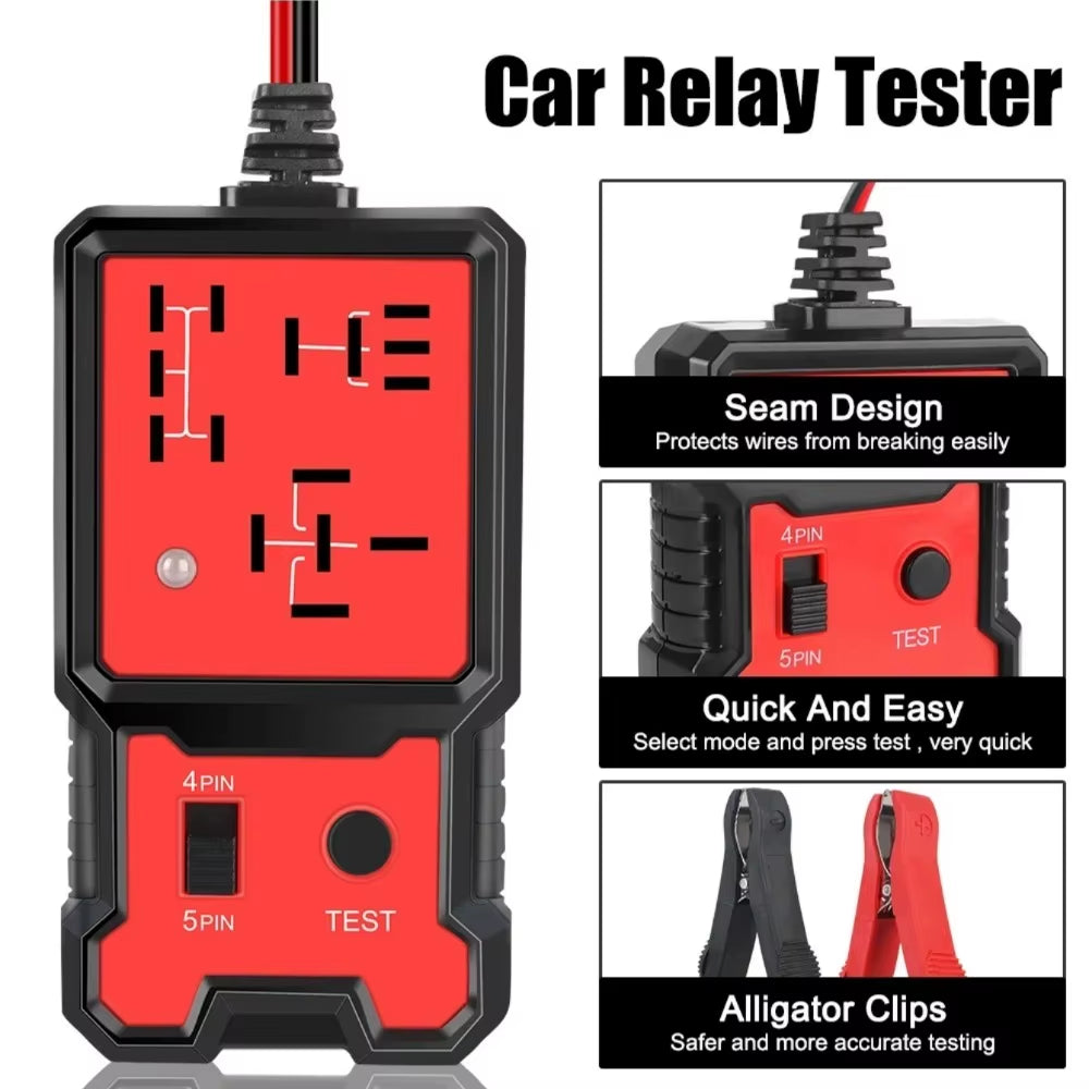 LED Indicator Light Car Battery Checker Electronic Test Car Relay Tester Diagnostic Tools Automotive Accessories Universal 12V