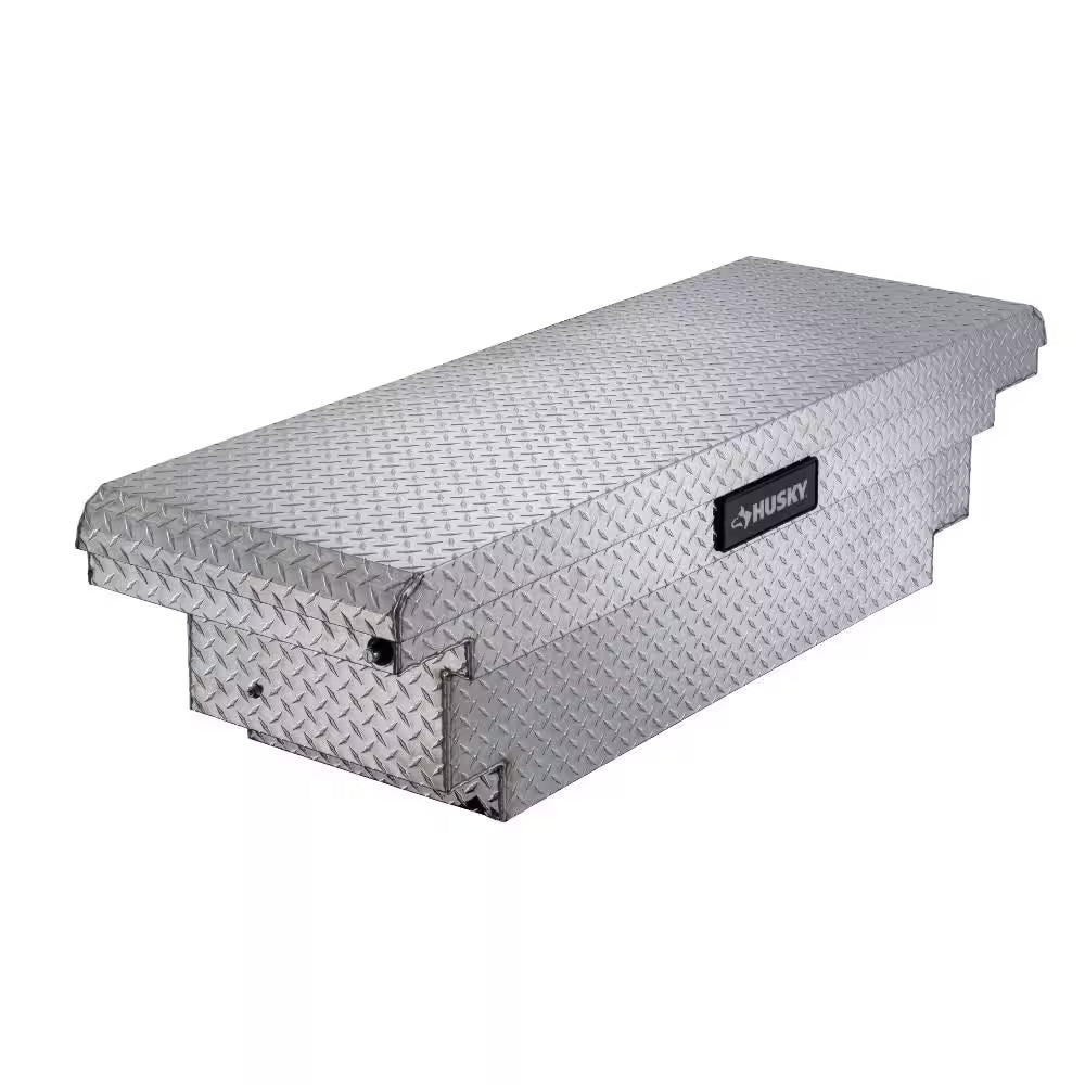 61.86 In. Diamond Plate Aluminum Low Profile Mid-Size Crossbed Truck Tool Box