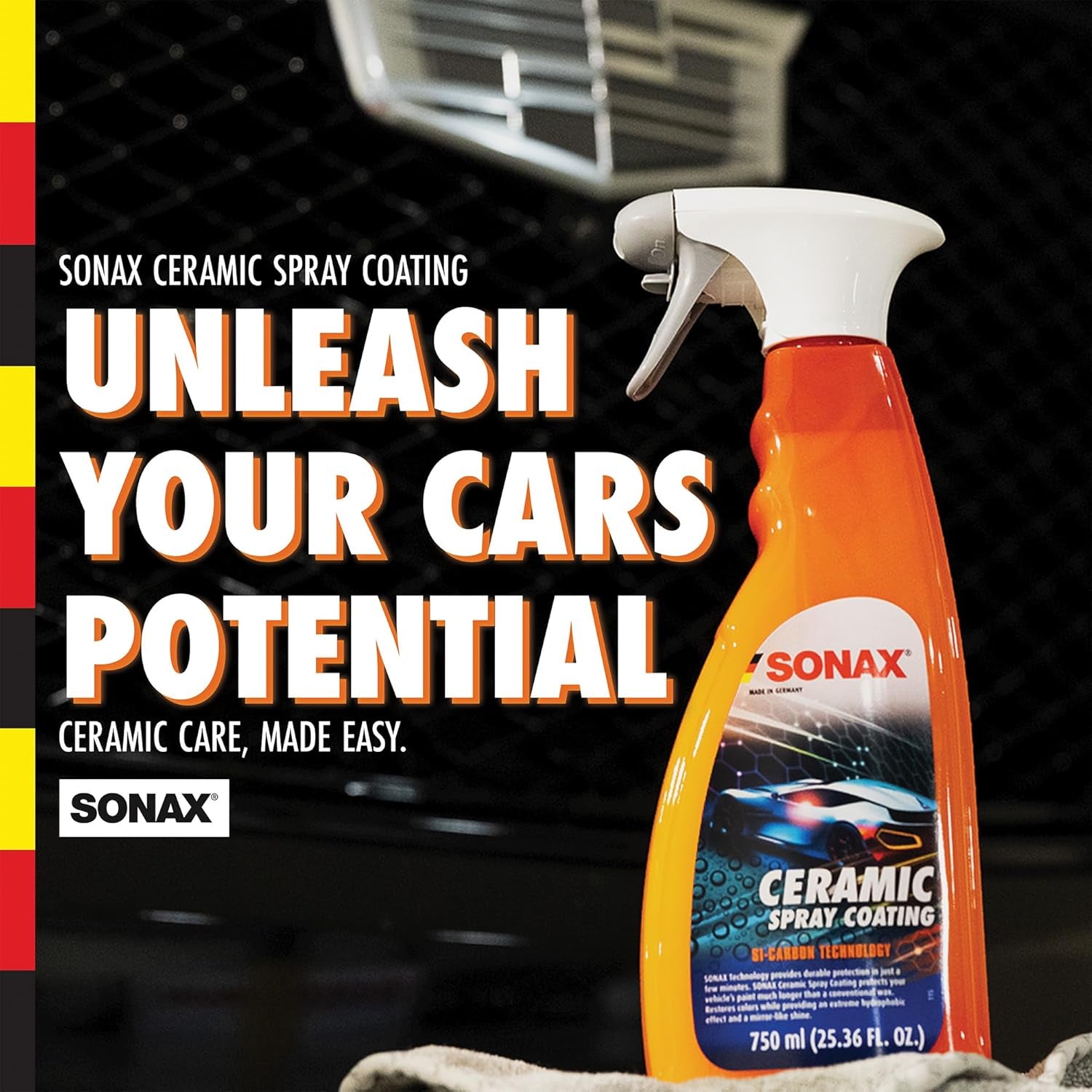 Ceramic Spray Coating 257400 | Durable Ceramic Technology for High Gloss & Protection | Hydrophobic for All Paint Surfaces | Easy to Apply | Long Lasting Shine & Water Repellent Finish | 750Ml