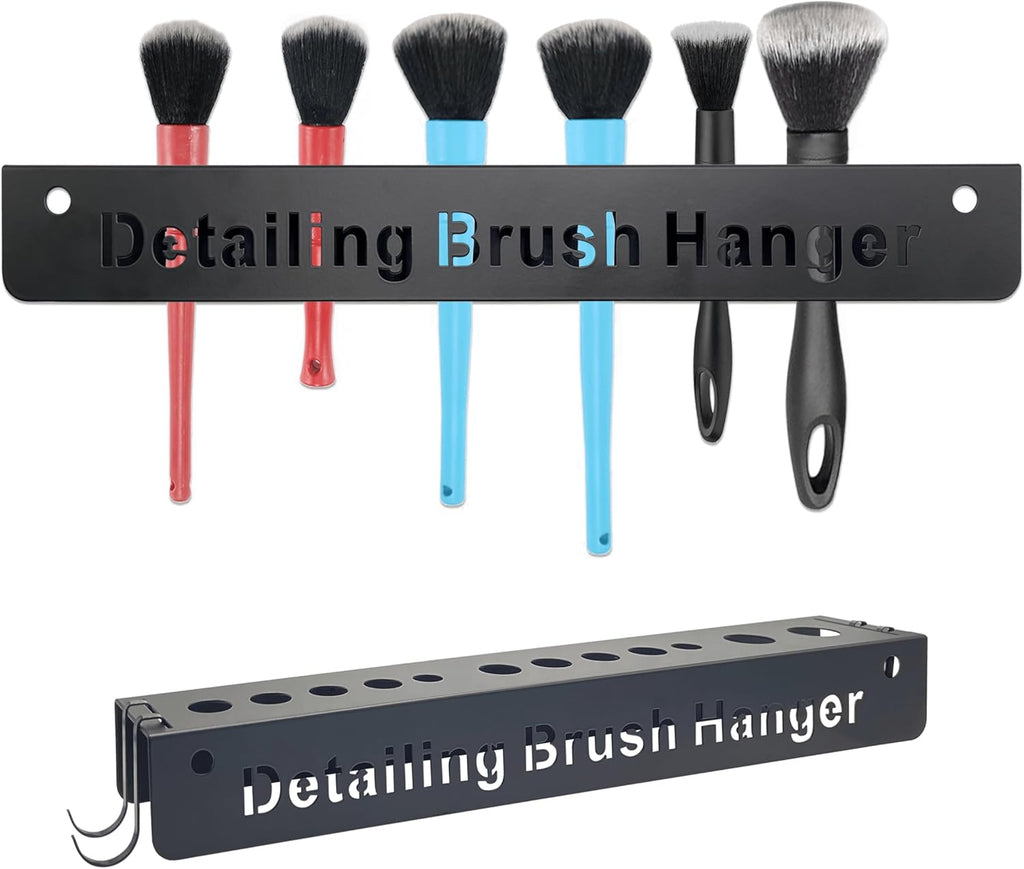 Superior Car Detailing Storage - Organized Detailing Organizer and Brush Set - Sturdy and Durable Auto Detailing Brushes Organizer