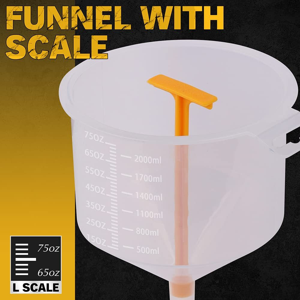 ELEAD 15 PCS No-Spill Coolant Funnel Kit Radiator Funnel Burping Kit Funnels For