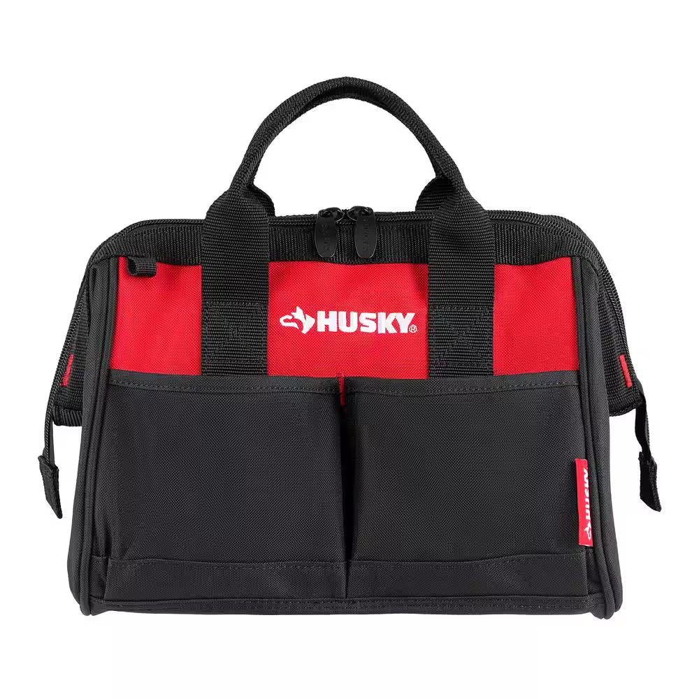 3-Ton Low Profile Floor Jack with Quick Lift with 12 In. 4 Pocket Zippered Tool Bag
