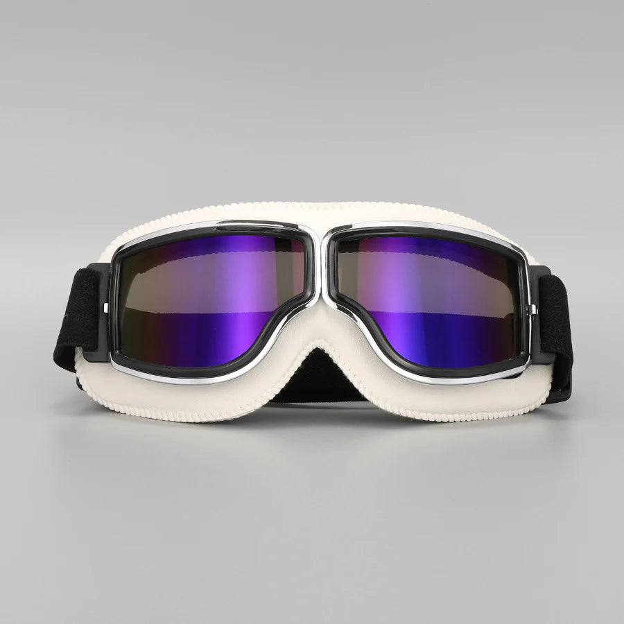 Vintage Royal Rider Helmet Off-Road Windshield Goggles