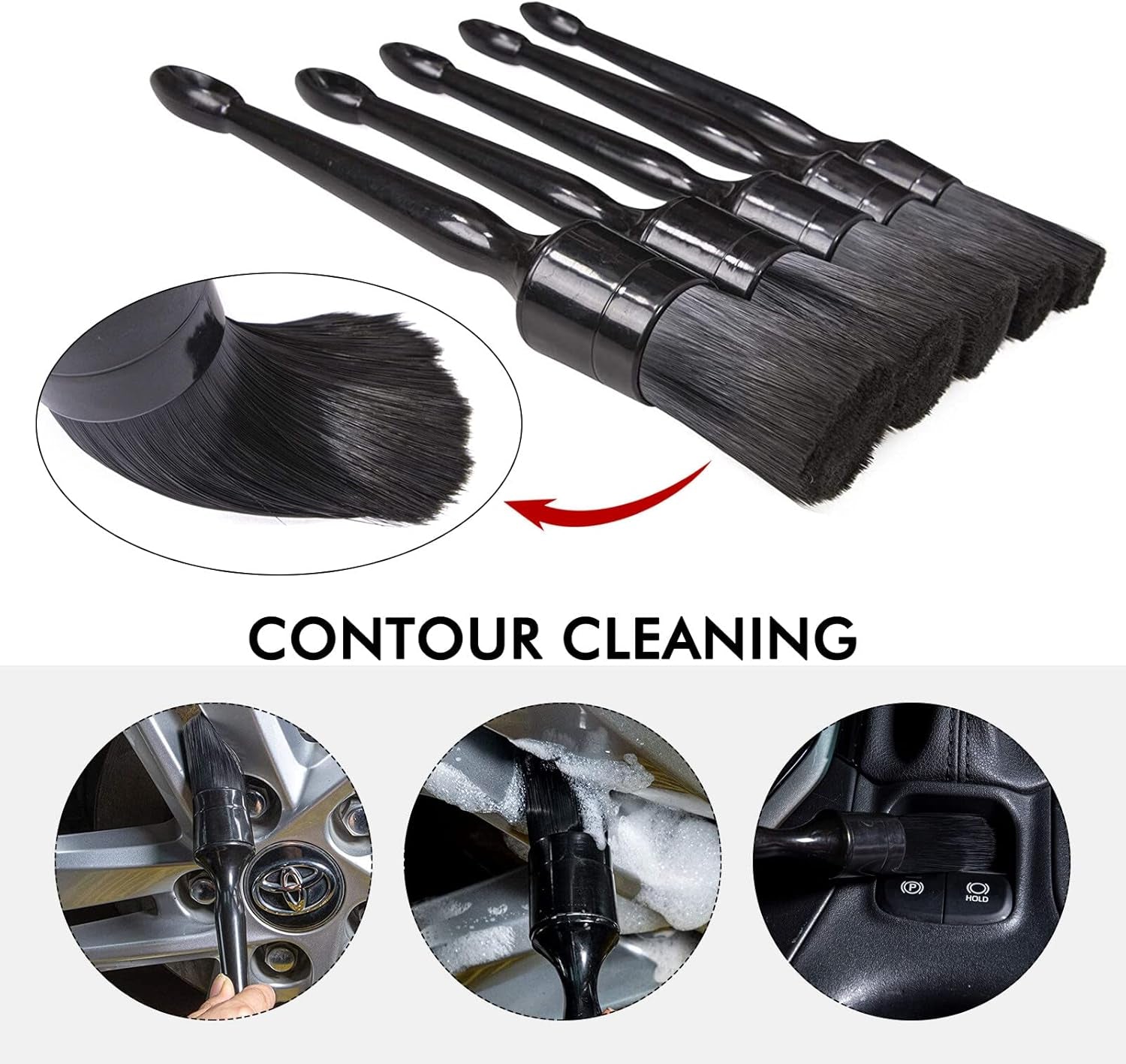 Car Detailing Brush Holder and Brush Kits, 2 in 1 Auto Detailing Spray Bottle Holder and Detail Brush Rack,Putting 12 Car Detailing Brushes,For Auto Shop Detailing Tool Organizer