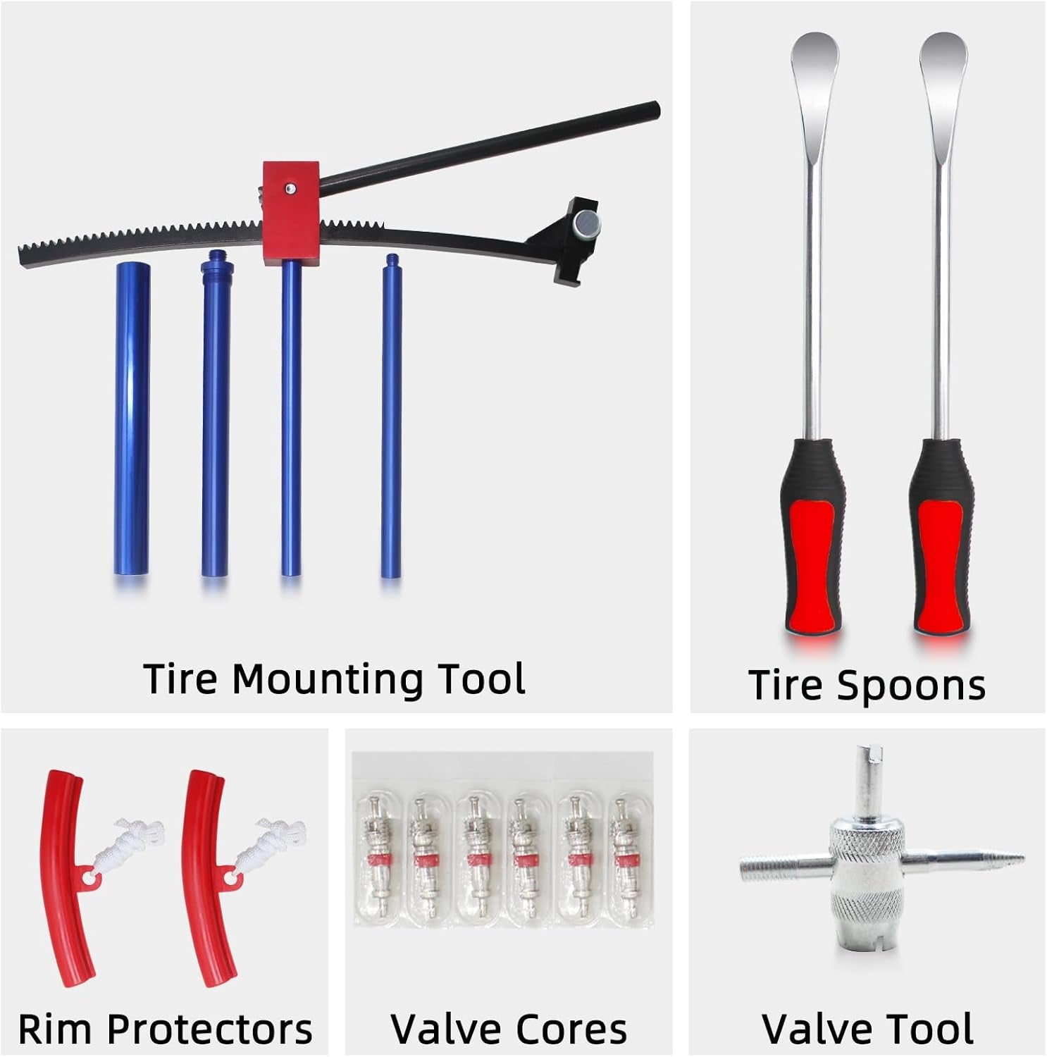 BESTOOL Dirt Bike Tire Changing Kit for Motocross, Enduro and Dirt Bikes - Dirt Bike Tire Changing Tool for 16" to 21" Wheels, Quick Mount without Pinching Tubes - 15/17/20/25Mm Axles