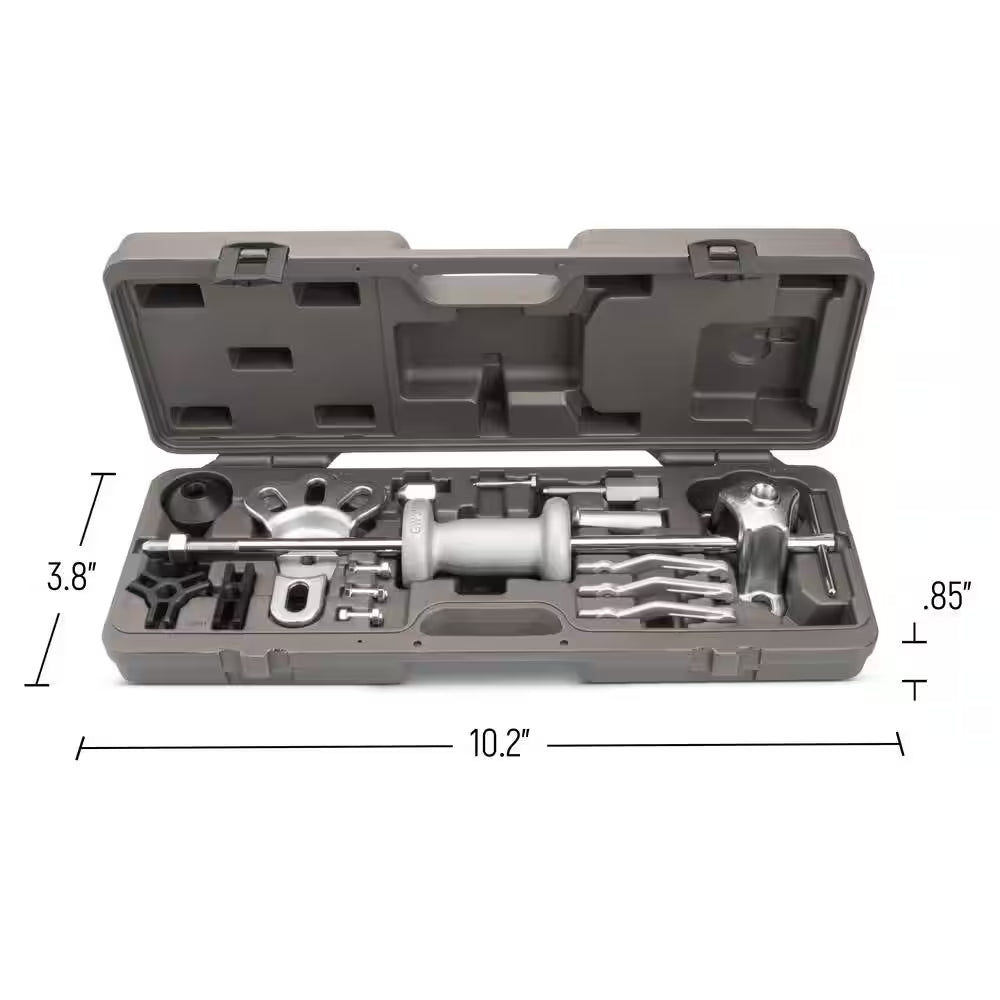 Slide Hammer Oil Seal and Axle Puller Set with Case (10-Piece)