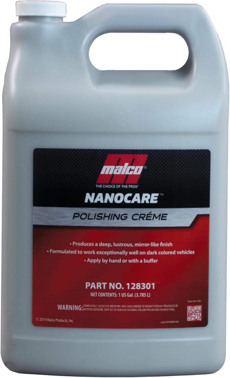 Nano Care Polishing Crème - Produces Deep Gloss on Aged Oxidized or Environmentally Damaged Vehicle Surfaces / 1 Gallon (128301)