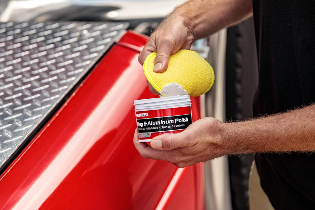 Mag & Aluminum Polish, 10 Oz. – Brilliant Shine, Easy to Use, for All Uncoated & Unplated Metals Including Aluminum Wheels, Stainless Steel Trim and Exhaust Tips, Brass & More (05101)
