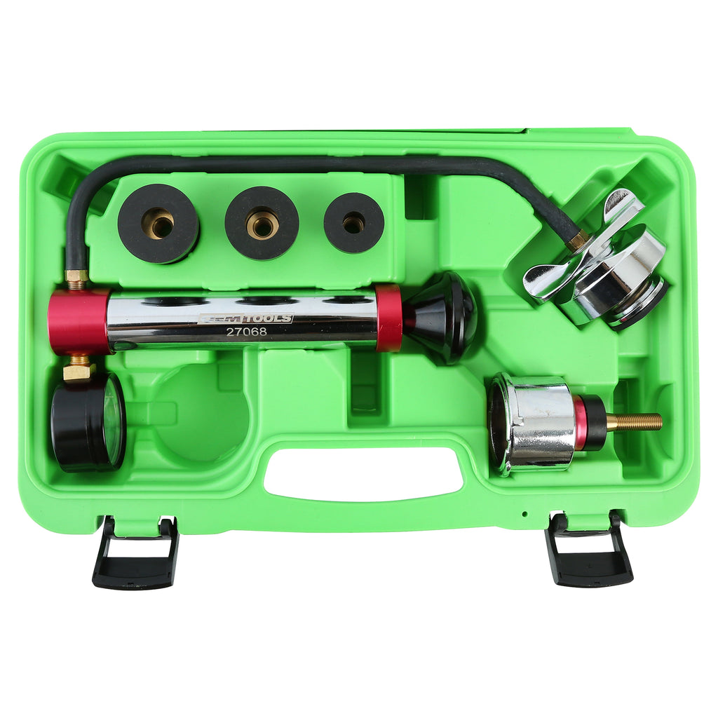 Cooling System Pressure Test Kit Universal with Adapters &Case