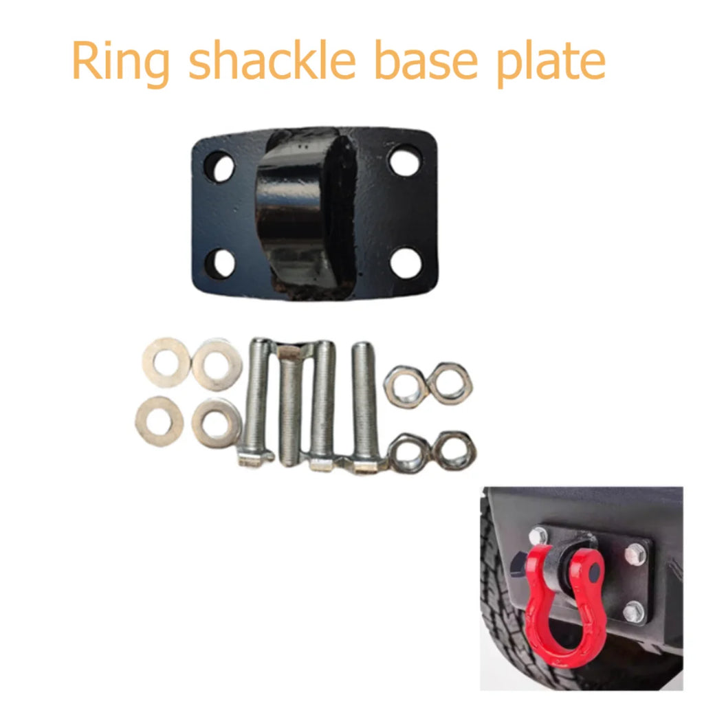 D Ring Shackle Black Base Plate for Off-Road