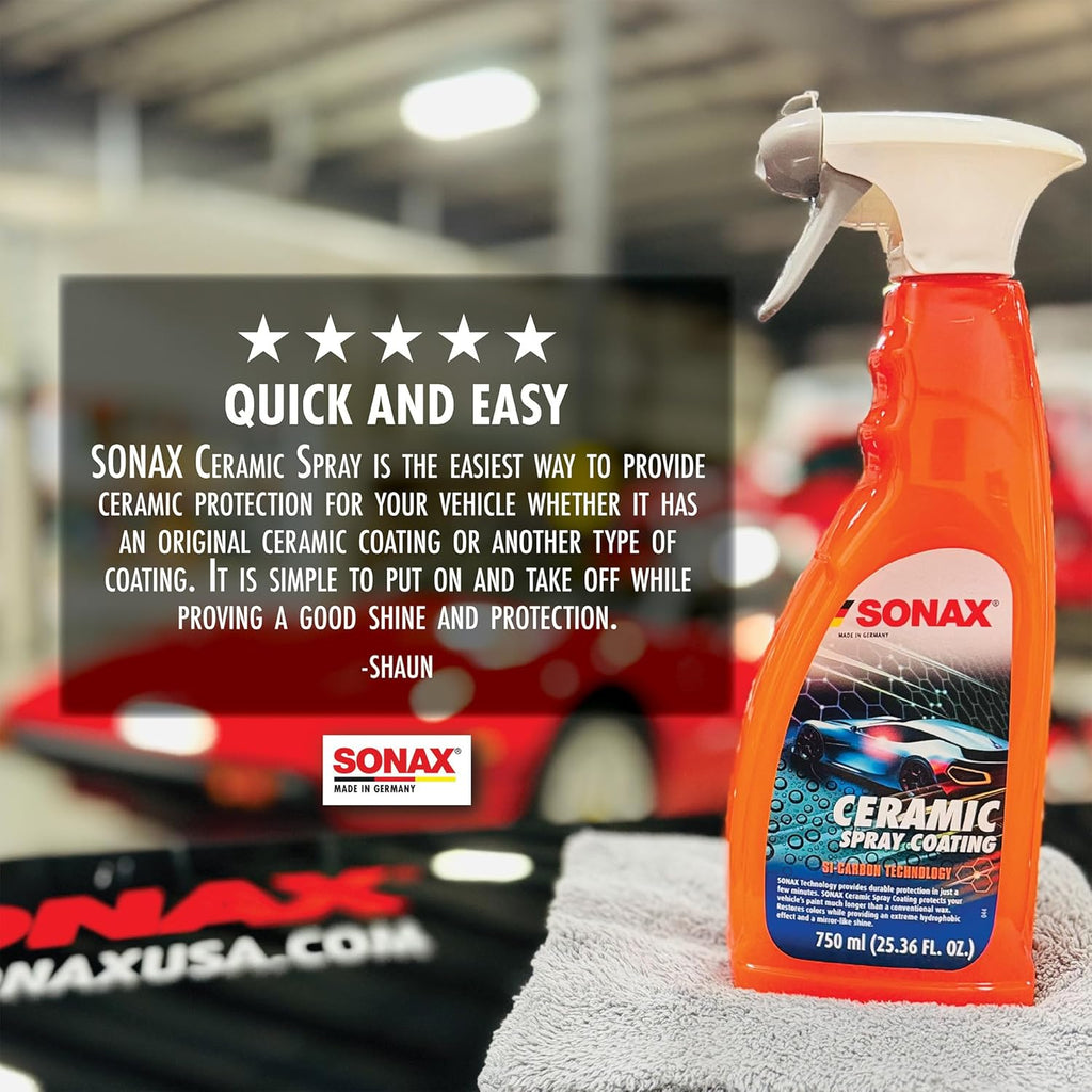Ceramic Spray Coating 257400 | Durable Ceramic Technology for High Gloss & Protection | Hydrophobic for All Paint Surfaces | Easy to Apply | Long Lasting Shine & Water Repellent Finish | 750Ml