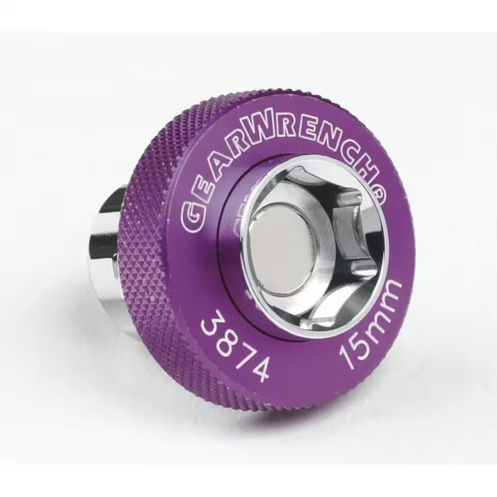 3/8 In. Drive 6-Point Metric Magnetic Oil Drain Plug Ratchet and Socket Set (7-Piece)