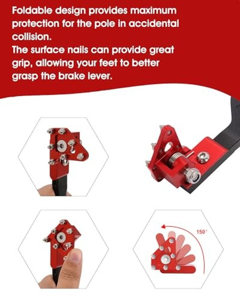 Dirt Bike Rear Brake Foot Pedal,Cnc Motorcycle Foot Lever for CRF250R 2004 Red