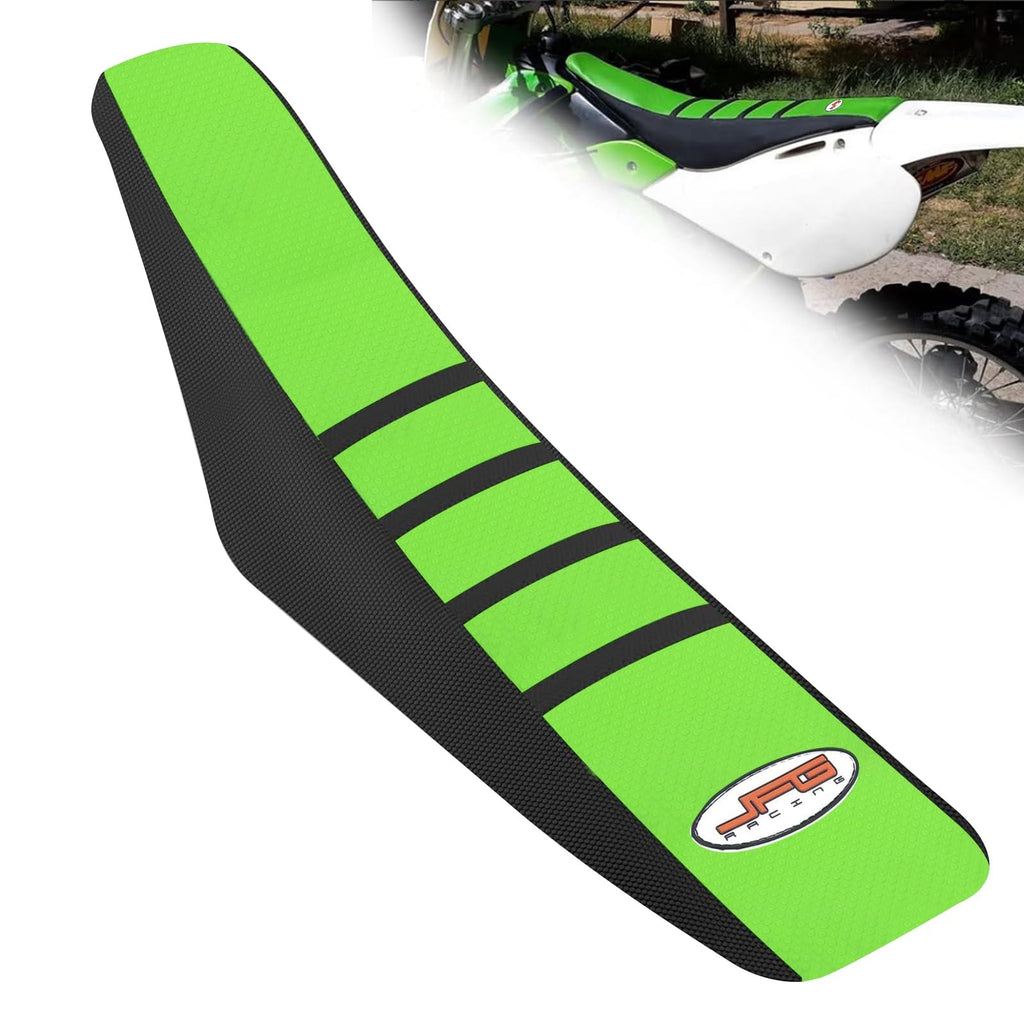 JFG RACING Dirt Bike Seat Cover,Green/Bl