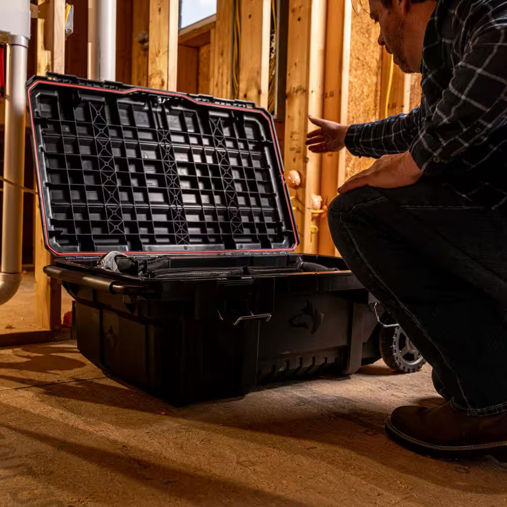 36.5 In. Black Heavy Duty Medium Rolling Toolbox with Keyed Lock