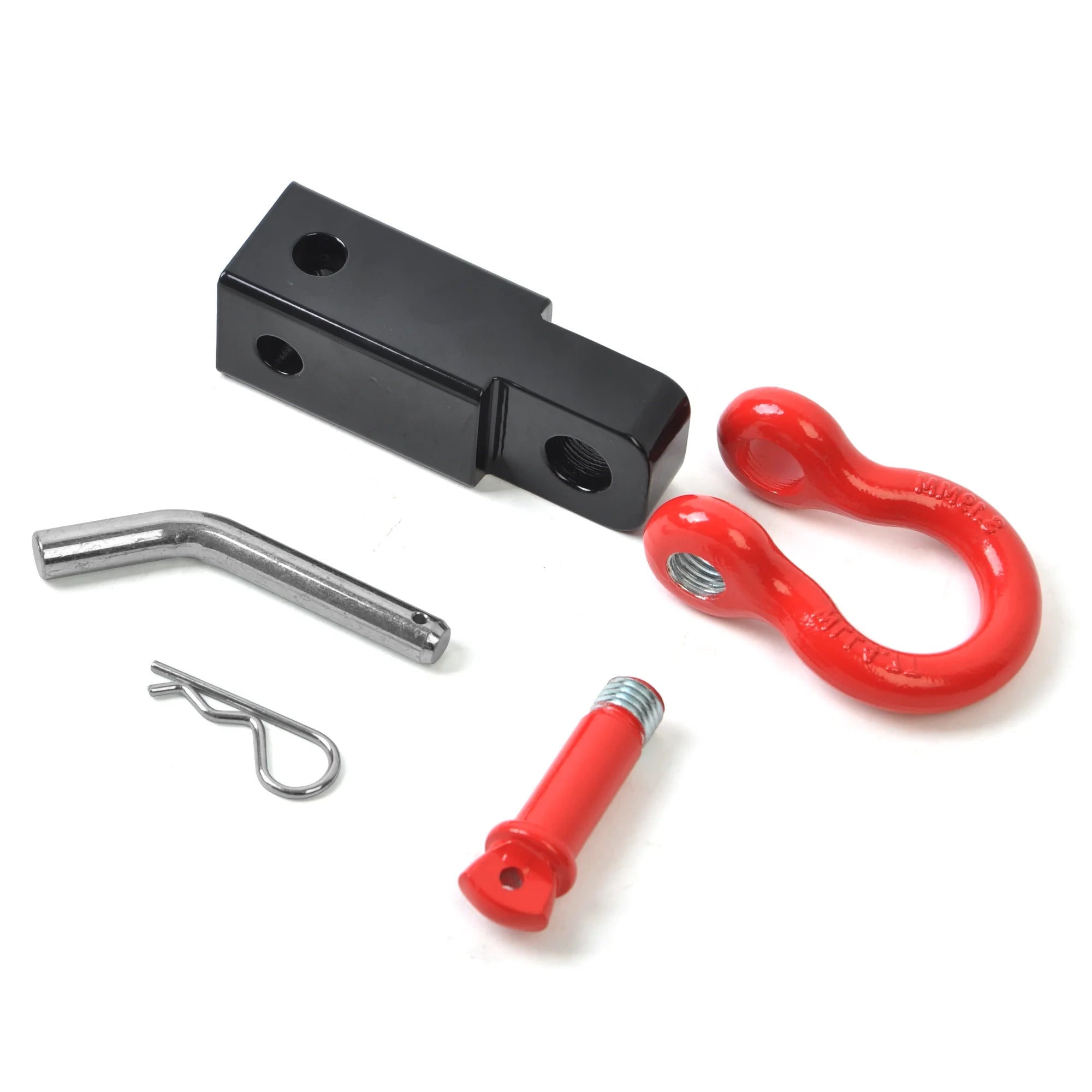 Receiver Hitch D-Ring with 5T 3/4In Shackle Tow Hook Winch Mount to 2" Receivers