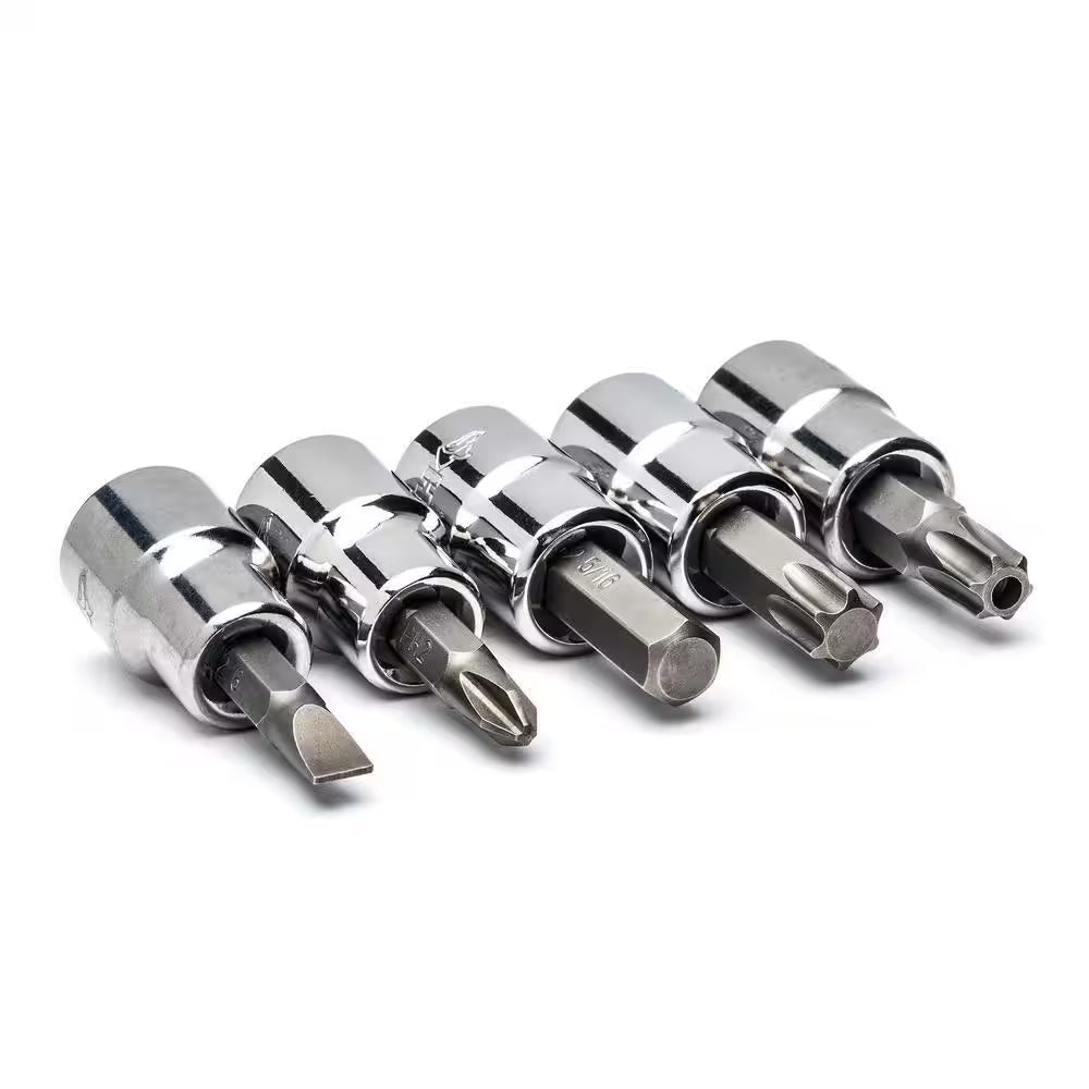 1/4 In., 3/8 In., and 1/2 In. Drive Sae/Metric, Shallow and Deep, Mechanics Tools Set (505-Piece)