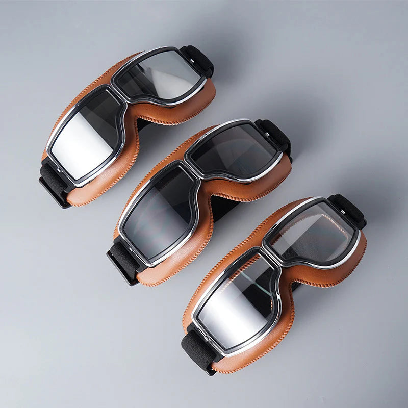 Vintage Royal Rider Helmet Off-Road Windshield Goggles