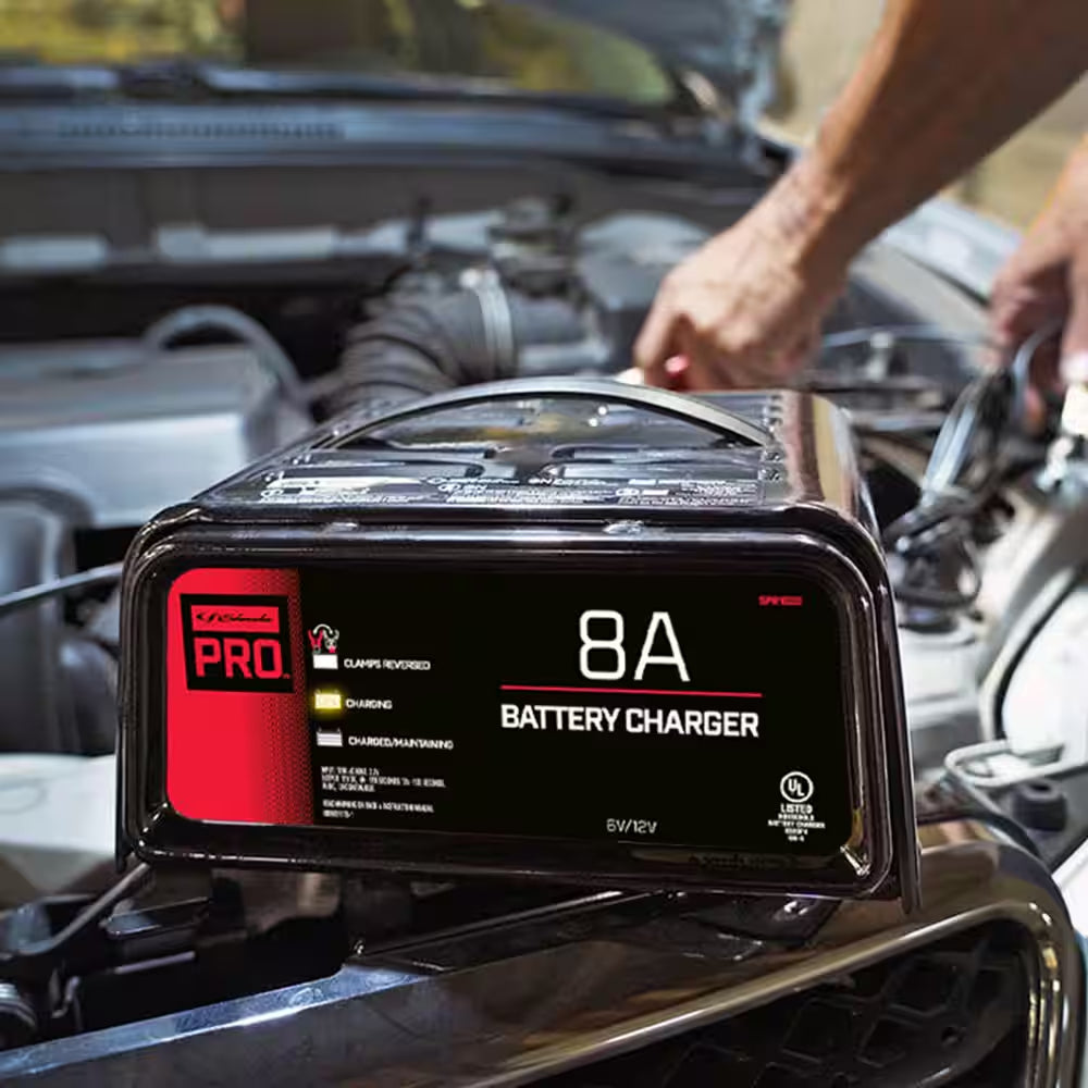 Automotive 6-Volt, 12-Volt, 8 Amp, 2 Amp Battery Charger and Maintainer