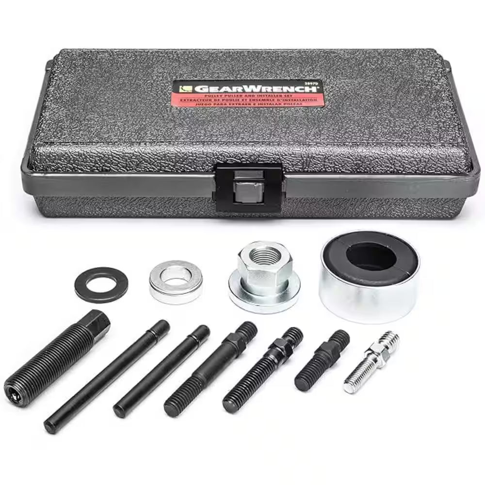 Pulley Puller and Installer Set with Storage Case (12-Piece)
