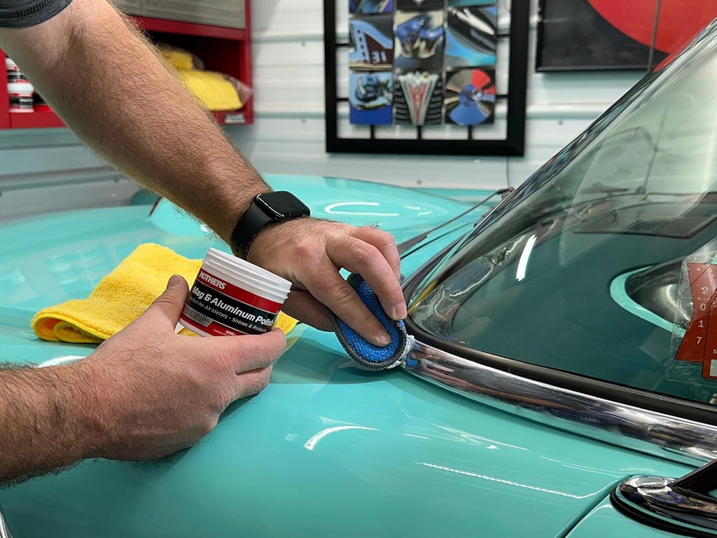 Mag & Aluminum Polish, 10 Oz. – Brilliant Shine, Easy to Use, for All Uncoated & Unplated Metals Including Aluminum Wheels, Stainless Steel Trim and Exhaust Tips, Brass & More (05101)
