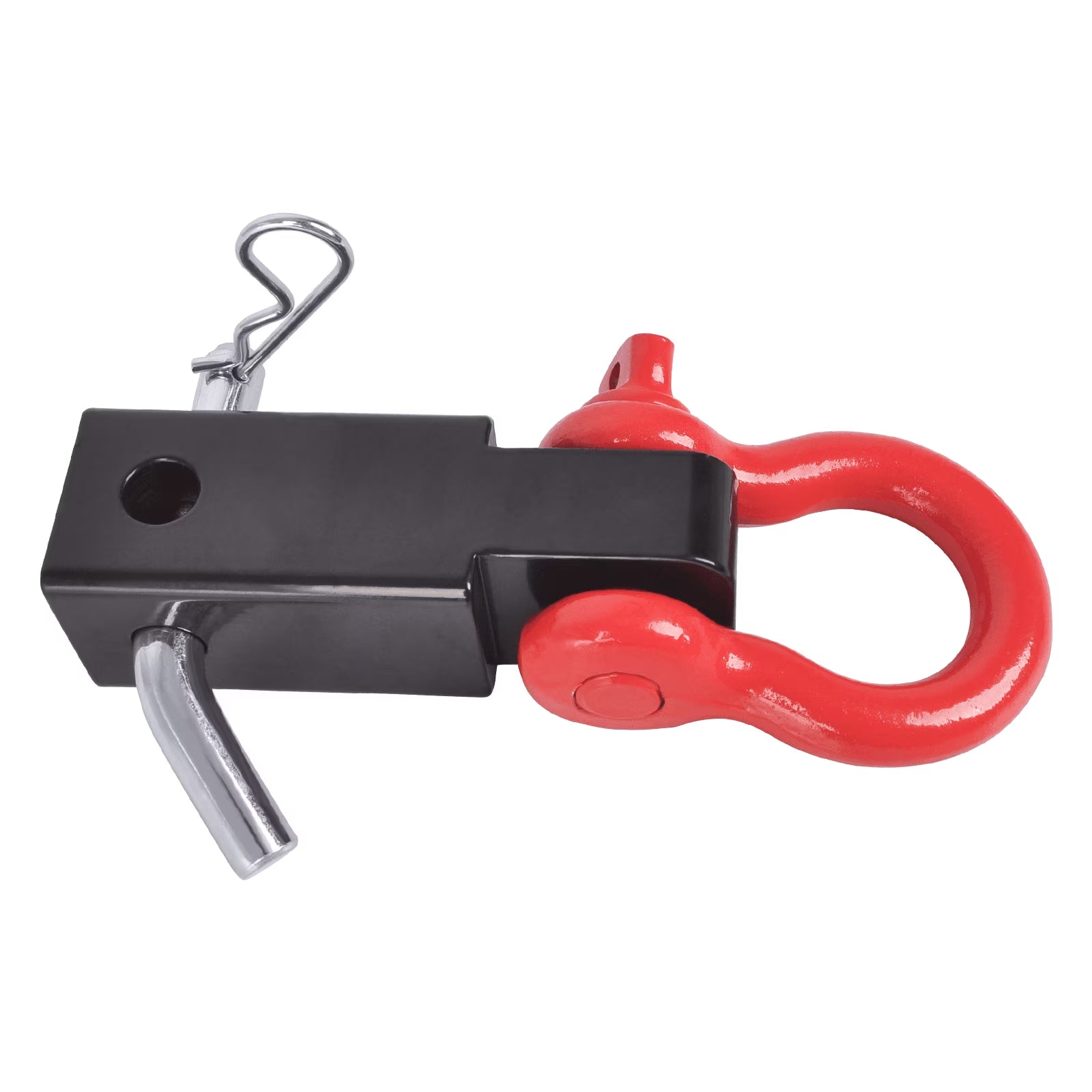 Receiver Hitch D-Ring with 5T 3/4In Shackle Tow Hook Winch Mount to 2" Receivers