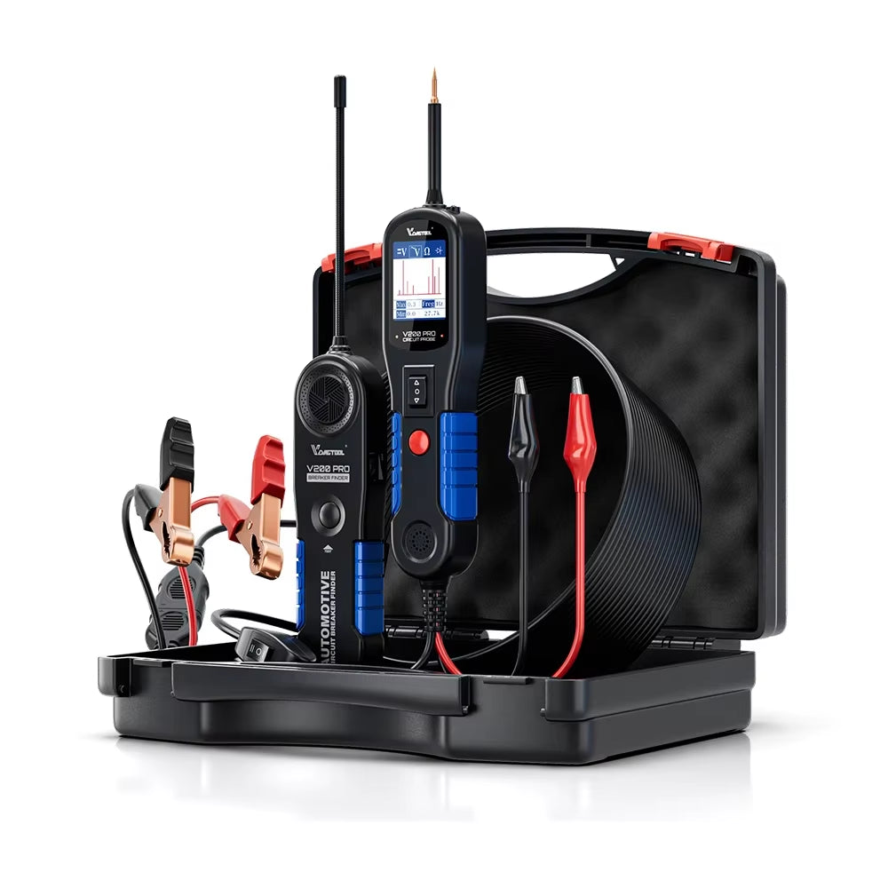 V200PRO 12/24V Automotive Power Probe 40FT/12M Cable Car Circuit Tester with Relay/Fuse Testing Breaker Finder Tools