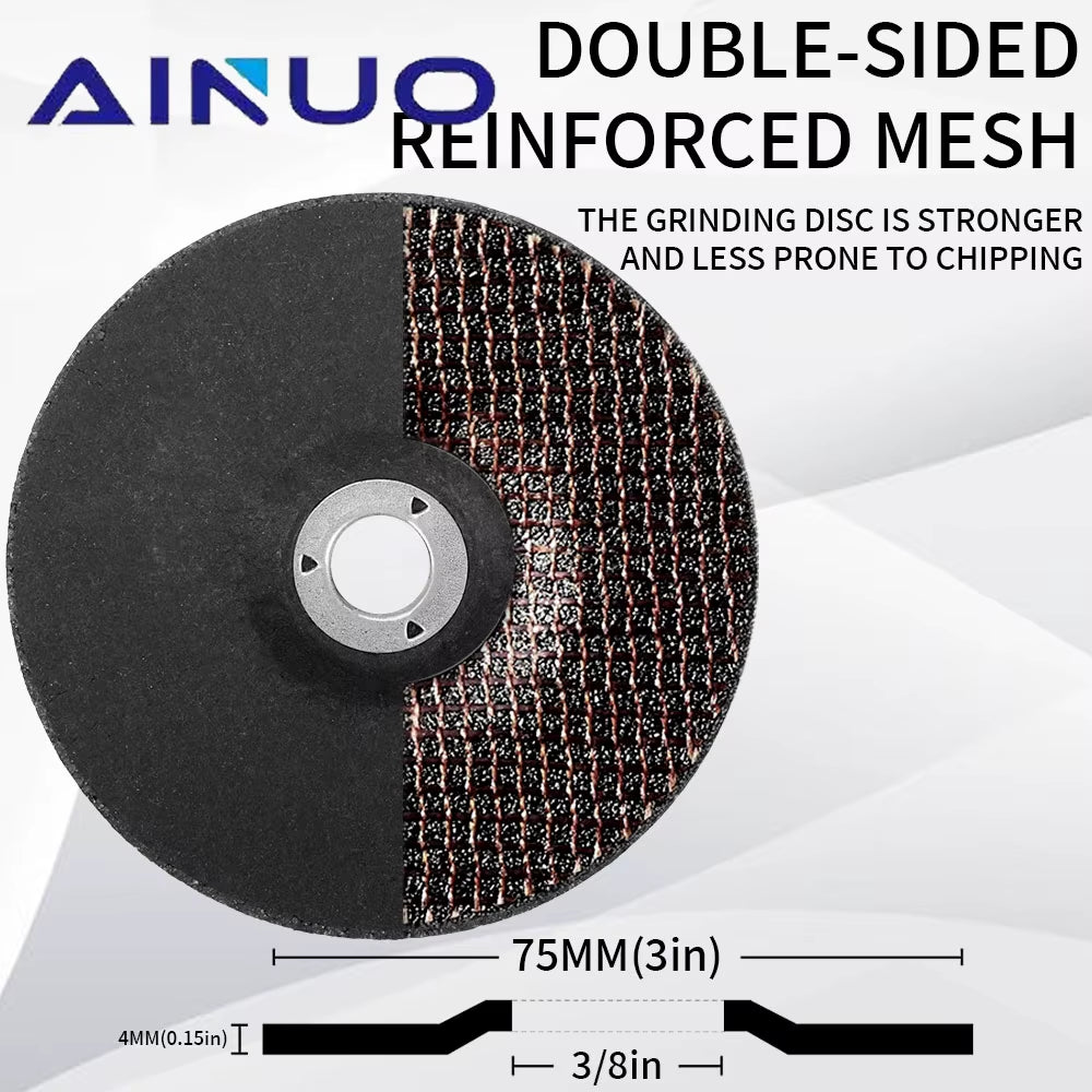 3 Inch 75Mm Aluminum Grinding Discs Wheels Circular Metal Sanding Polishing Disc Pad for Angle Grinder 1/2/5/10Pcs