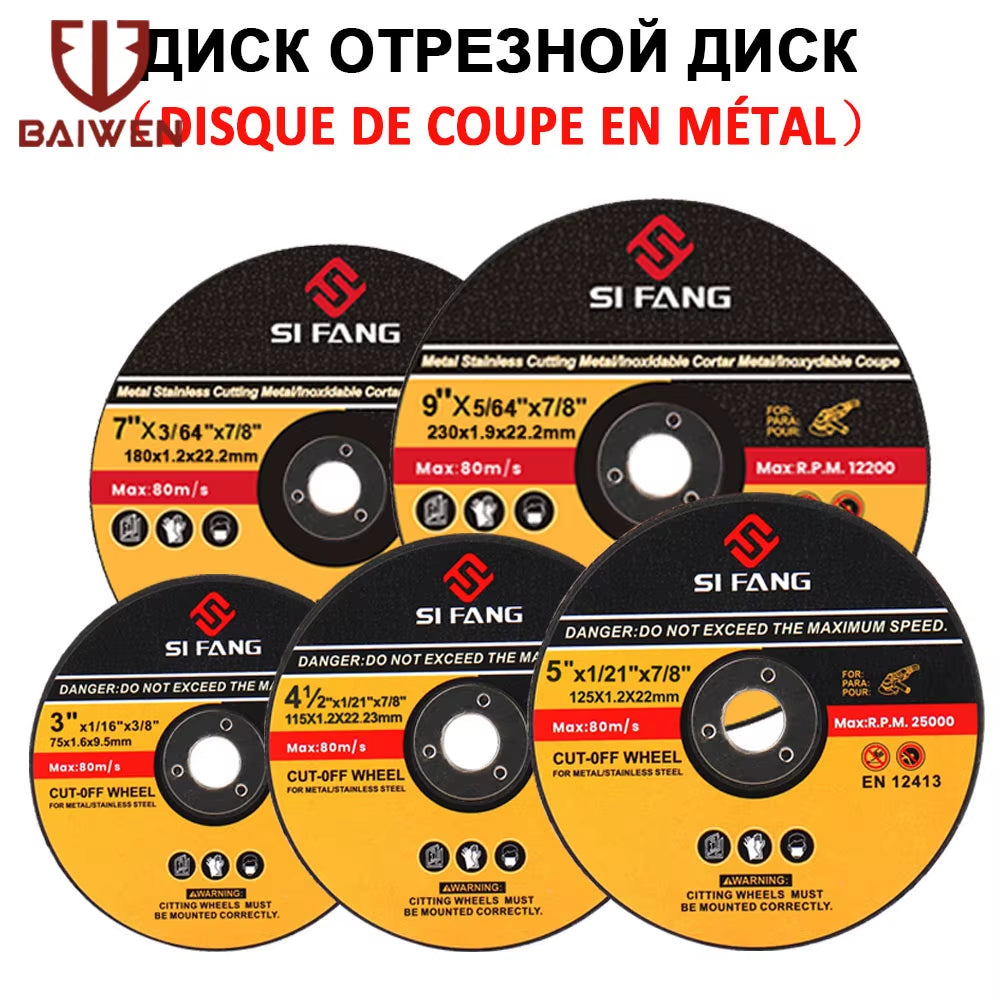 75/125/125/150/180/250/300Mm Metal Grinding Disc Resin Cutting Wheel Angle Grinder Ultrathin Blade for Metal Iron Stainles Steel