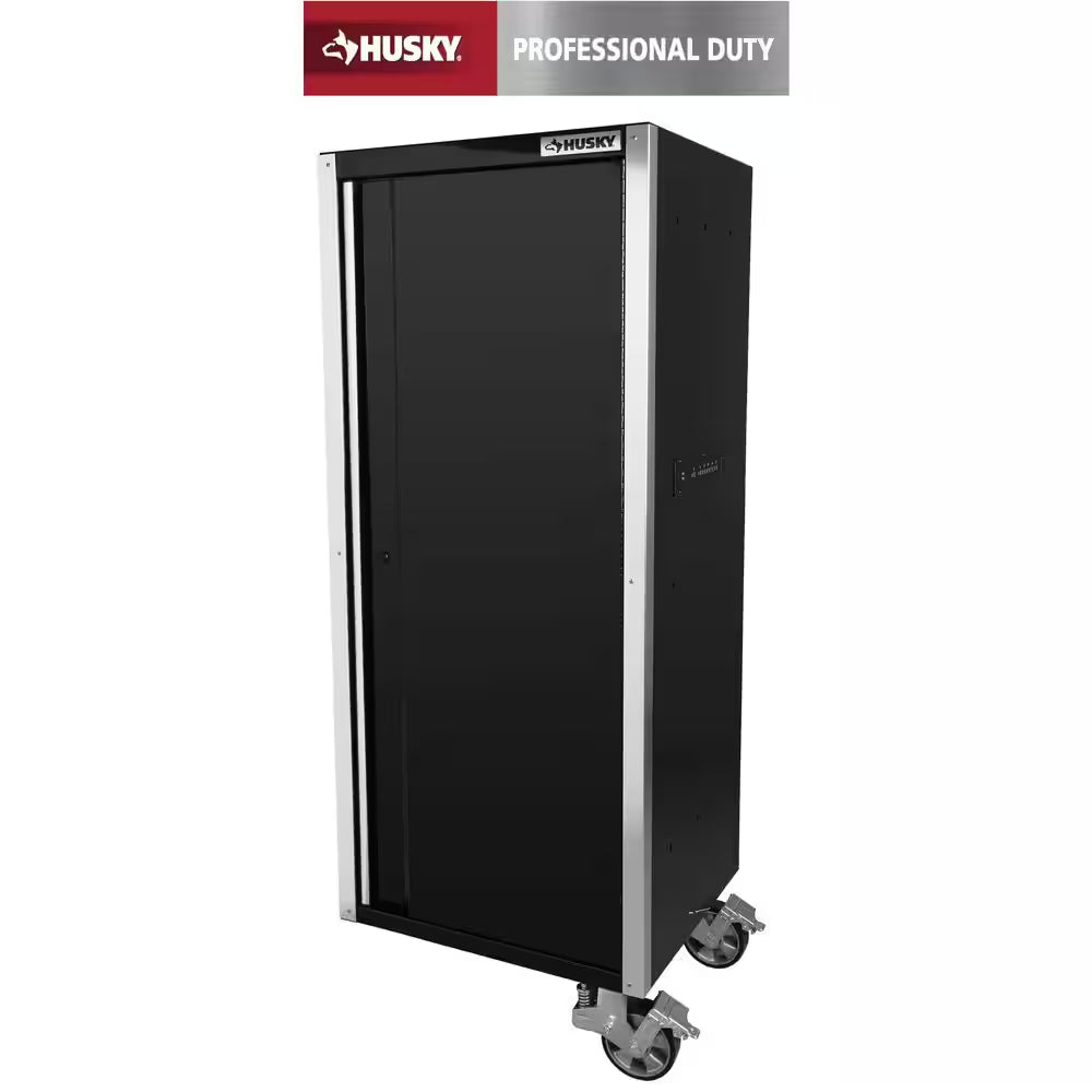 28 In. W X 25 In. D Professional Duty Side Tool Chest Locker with Casters in Black