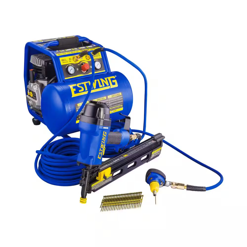 3/8 In. X 50 Ft. Pvc/Rubber Hybrid Air Hose with 1/4 In. Brass Fittings