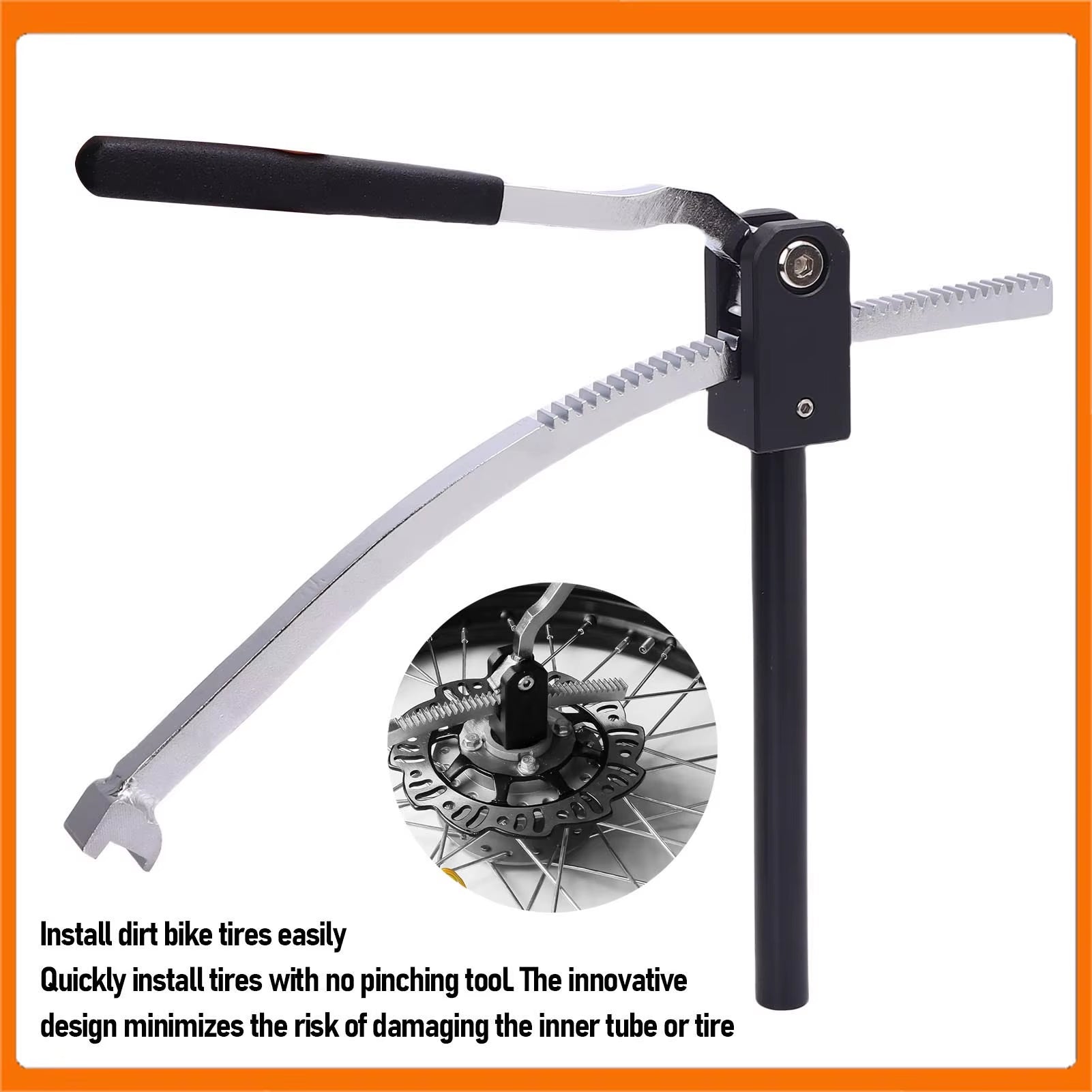Dirt Bike Tire Changing Tool Kit Time Saving Foldable Dirt Bike Tyre Changer for 16 to 21 Inches Wheels for Motorcross Enduro