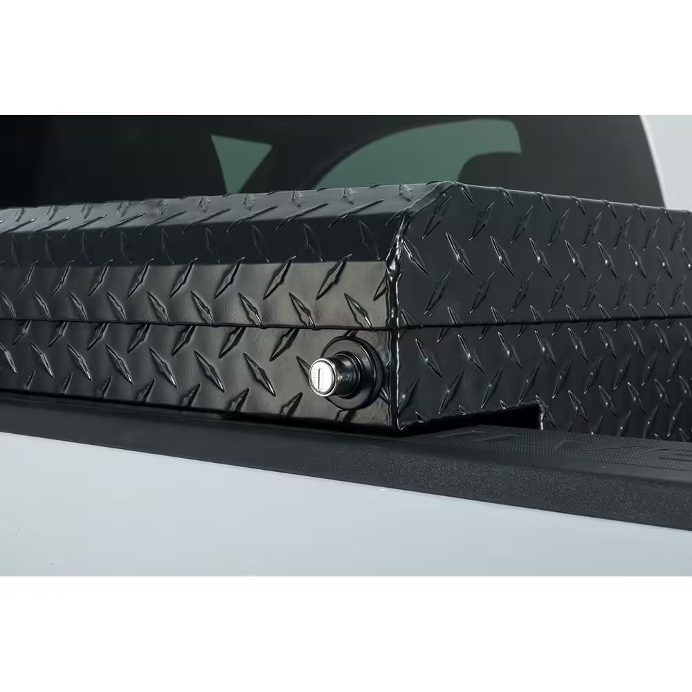 61.86 In. Matte Black Aluminum Low Profile Mid-Size Crossbed Truck Tool Box