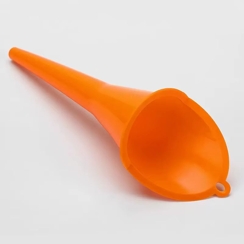 Car Long Stem Funnel Gasoline Oil Fuel Filling Tools Anti-Splash Plastic Oil Funnel Motorcycle Refueling Tools Auto Accessories