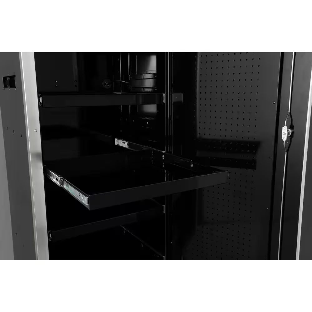 28 In. W X 25 In. D Professional Duty Side Tool Chest Locker with Casters in Black