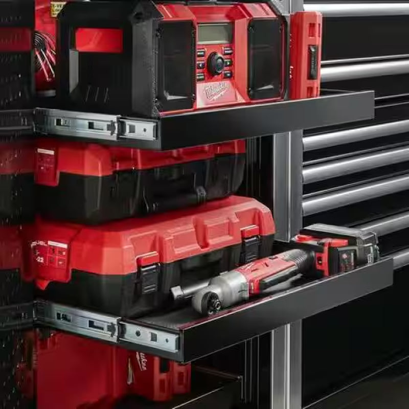 28 In. W X 25 In. D Professional Duty Side Tool Chest Locker with Casters in Black