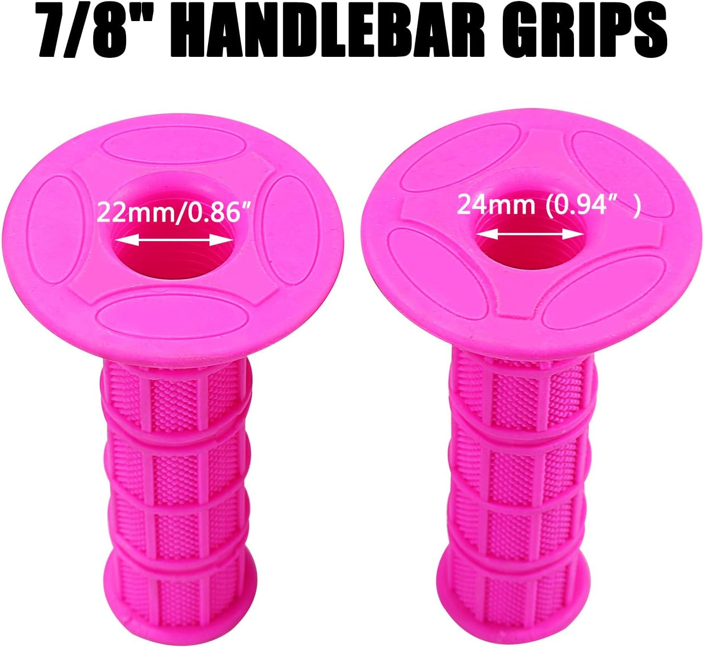 7/8" Handlebar Grips for 50Cc-125Cc CRF70 CRF80 TRX450 TTR90 TTR110 TTR125 PW80 RM80 DR650 KLX250 KLX300 KX65 SSR125 Pit Dirt Bike ATV Quad Motocross Motorcycles CT100U CT200U Mini Bike