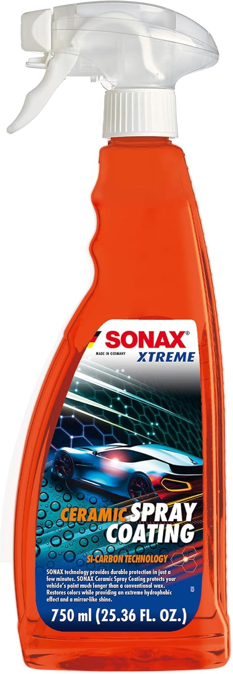 Ceramic Spray Coating 257400 | Durable Ceramic Technology for High Gloss & Protection | Hydrophobic for All Paint Surfaces | Easy to Apply | Long Lasting Shine & Water Repellent Finish | 750Ml