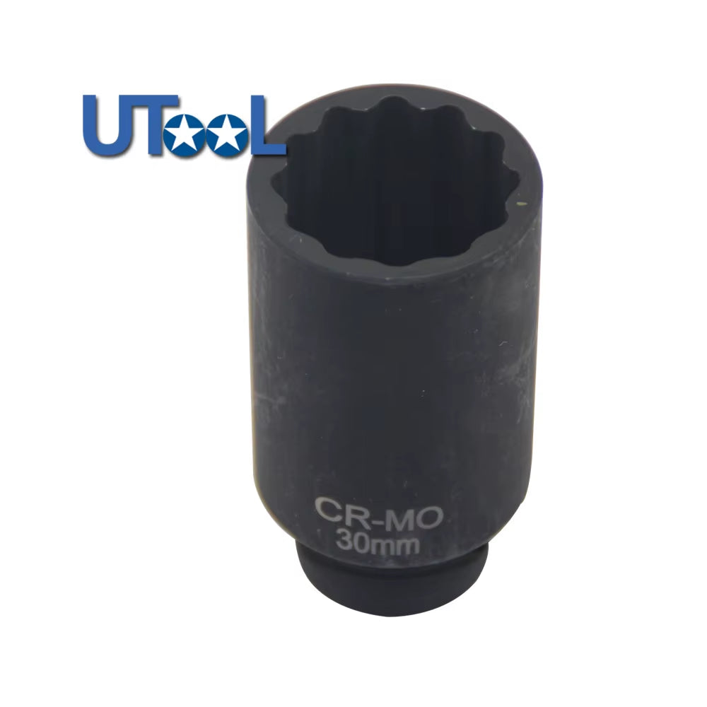 30Mm 32Mm 34Mm 36Mm 1/2"DR 12 Point Impact Socket Spindle Axle Nut Socket Hub Axle Nuts Removing Installing Tool