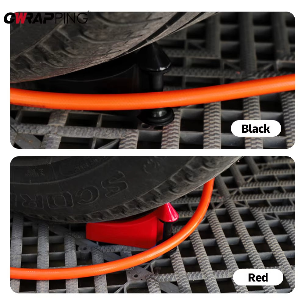 2Pcs Hose Slide Tire Wedge Car Hose Guides Wheel Prevent Auto Detailing Car Wash Tube Anti-Pinch Tools Portable Automotive Tools